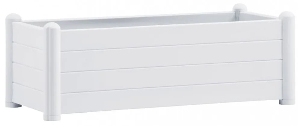 fehér kerti PP magaságyás 100 x 43 x 35 cm