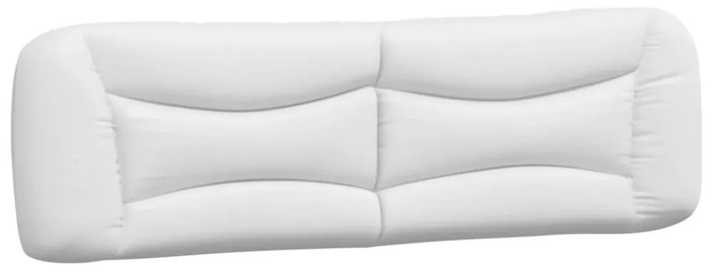 fehér ágykeret LED-ekkel matrac nélkül Hvar 180 x 200 cm