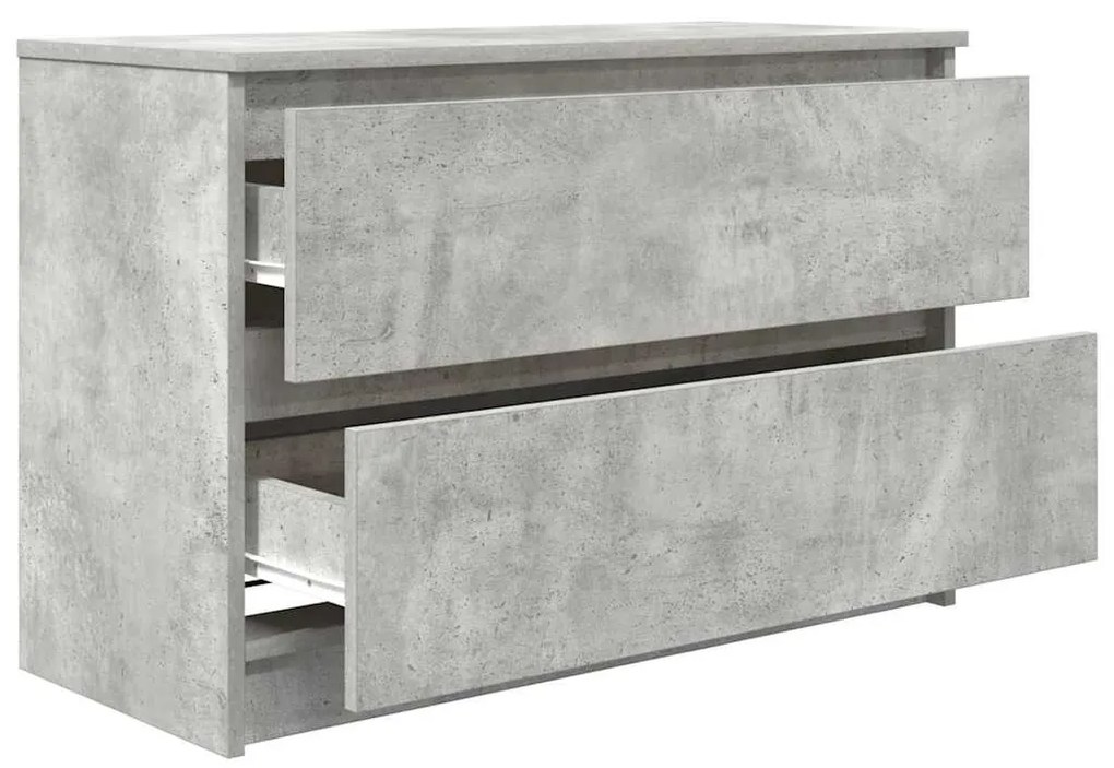 betonszürke szerelt fa TV-szekrény 80x35x54 cm