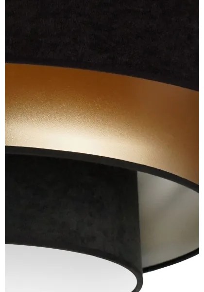 Duolla - LED Mennyezeti lámpa LUNETA LED/26W/230V átm. 60 cm 4000K fekete/arany