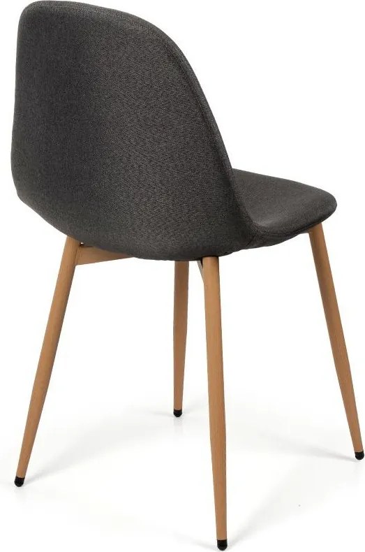 AVENBERG NATURAL Étkezőgarnitúra 4 szék + asztal 120cm, szürke