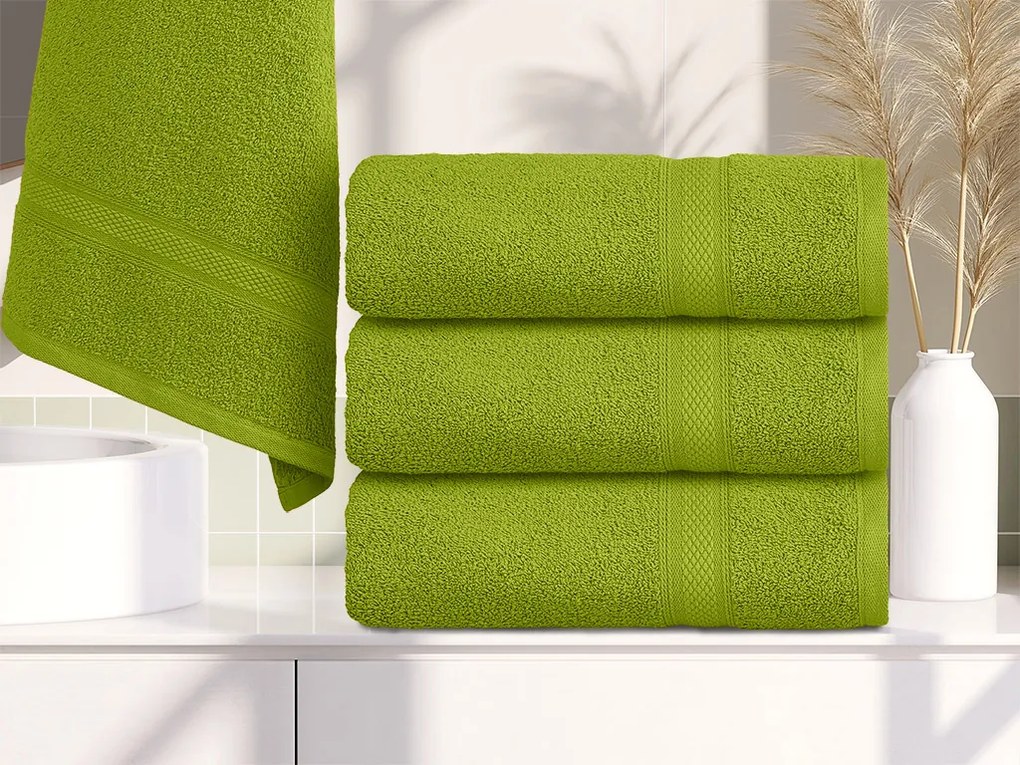 CLARYSSE ELEGANCE törölköző 60x110 cm zöld, 100% pamut