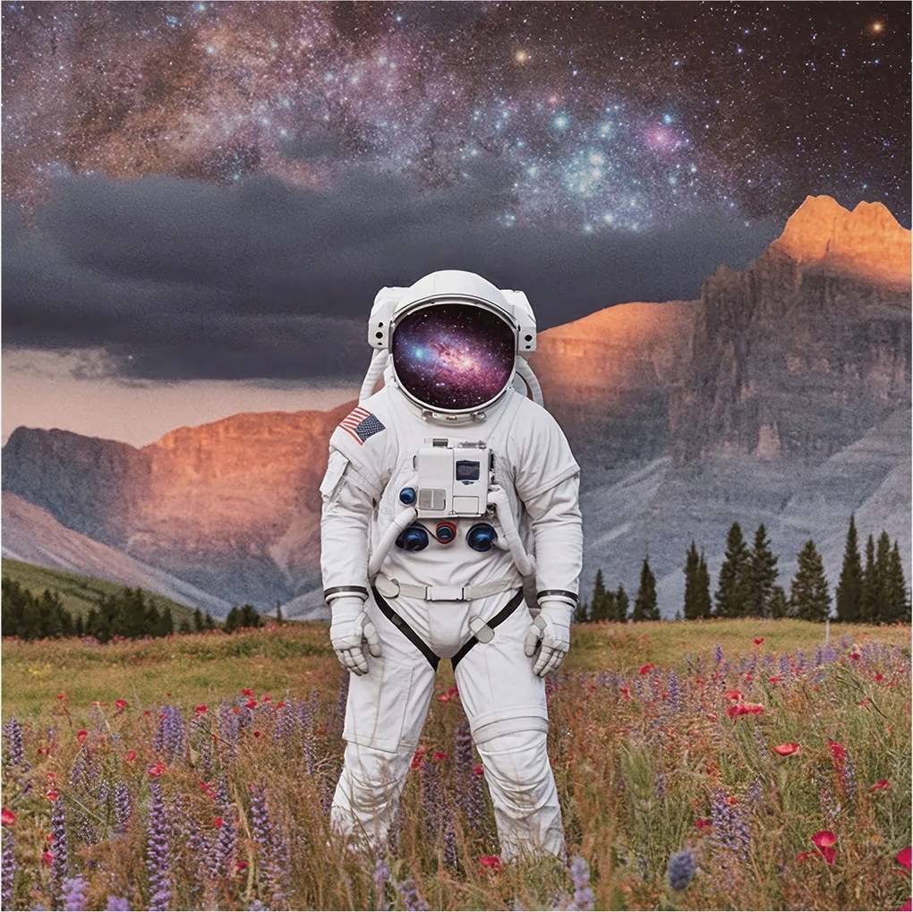 Dekoratív Fali Fotótapéta Falra Kozmikus tájkép 250x250 Ragasztó