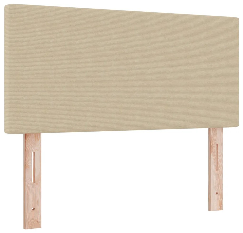 Box Spring Ágy Matrac Közönséges Zöld Szürke Kis Kétszemélyes Kordbársony