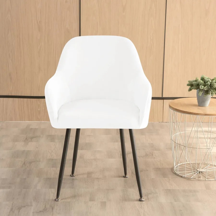 Nagy KagylószékHuzat (bársonyos, fehér)