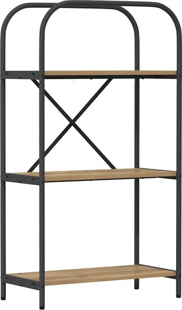 vidaXL Könyvespolc Artisan tölgy 60 x 30 x 109 cm Faanyag