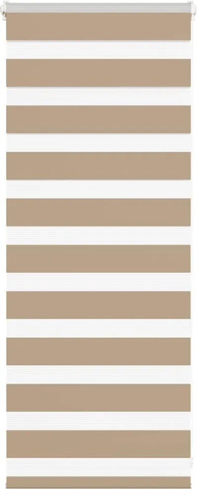 vidaXL zebrafüggönnyel homokbarna szövetszélesség 60,9 cm poliészter