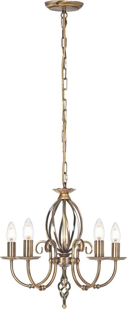 Elstead klasszikus csillár artisan antik sárgaréz elsart5-agd-brass
