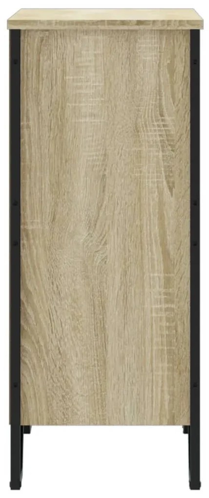 sonoma tölgy színű szerelt fa könyvespolc 80 x 31 x 74,5 cm