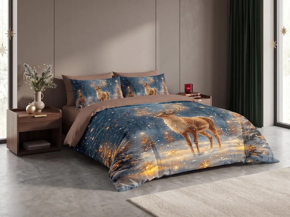 3D mikroszálas ágynemű STARLIGHT DEER színes Ágyneműhuzat mérete: 70 x 90 cm | 140 x 200 cm
