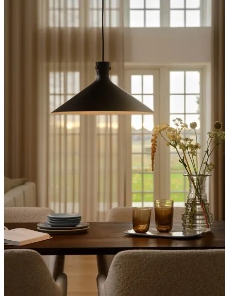 Nordlux - DORINA kábeles függeszték 1xE27/60W/230V fekete