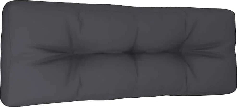 vidaXL antracitszürke szövet raklappárna 120 x 40 x 12 cm