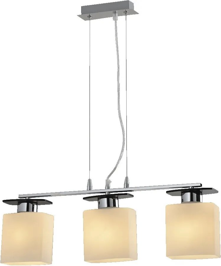 PREZENT 75460 FIRENZA Ernyős Függesztett Lámpa Fehér, Króm, Wenge E27 IP20