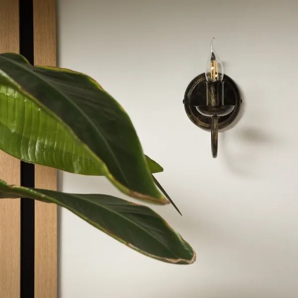 Fali lámpa DONATO 1xE14x40W/230V patinás