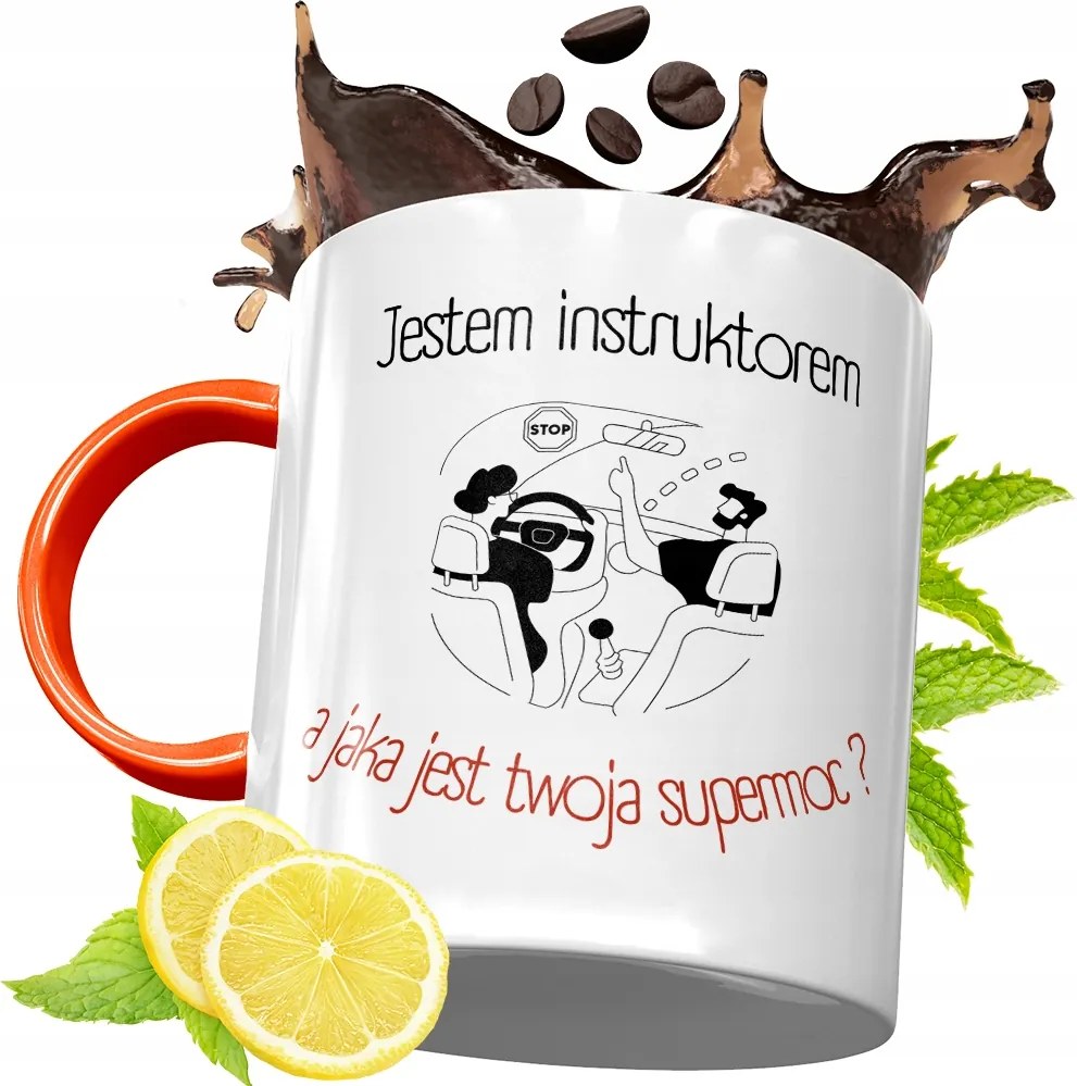 Narancssárga Bögre Oktatónak Ajándék fényképes nyomtatással