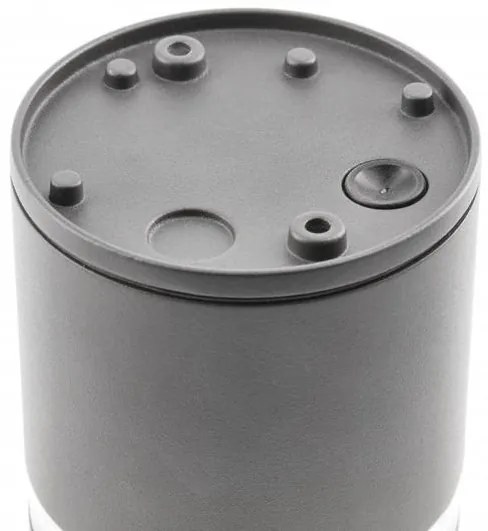 Lámpa Mennyezeti lámpatest RIVEN, aluminium, 102x120, IP54, MAX.35W, kör, grafit