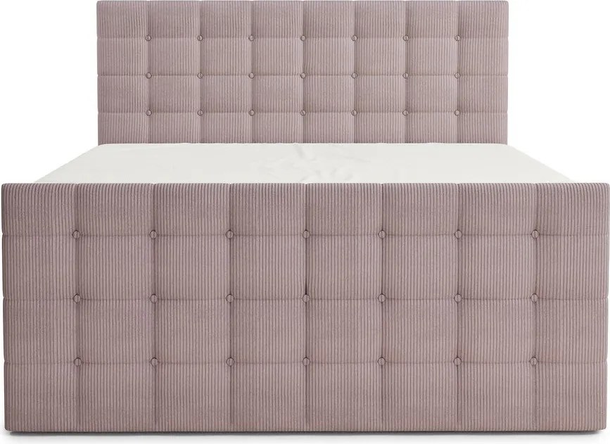 Lila ágyneműtartós boxspring ágy 180x200 cm Tasca – Maison de Rêve
