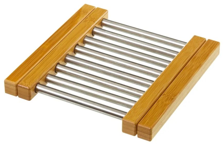 Állítható edényalátét bambuszból és acélból - Casa Selección