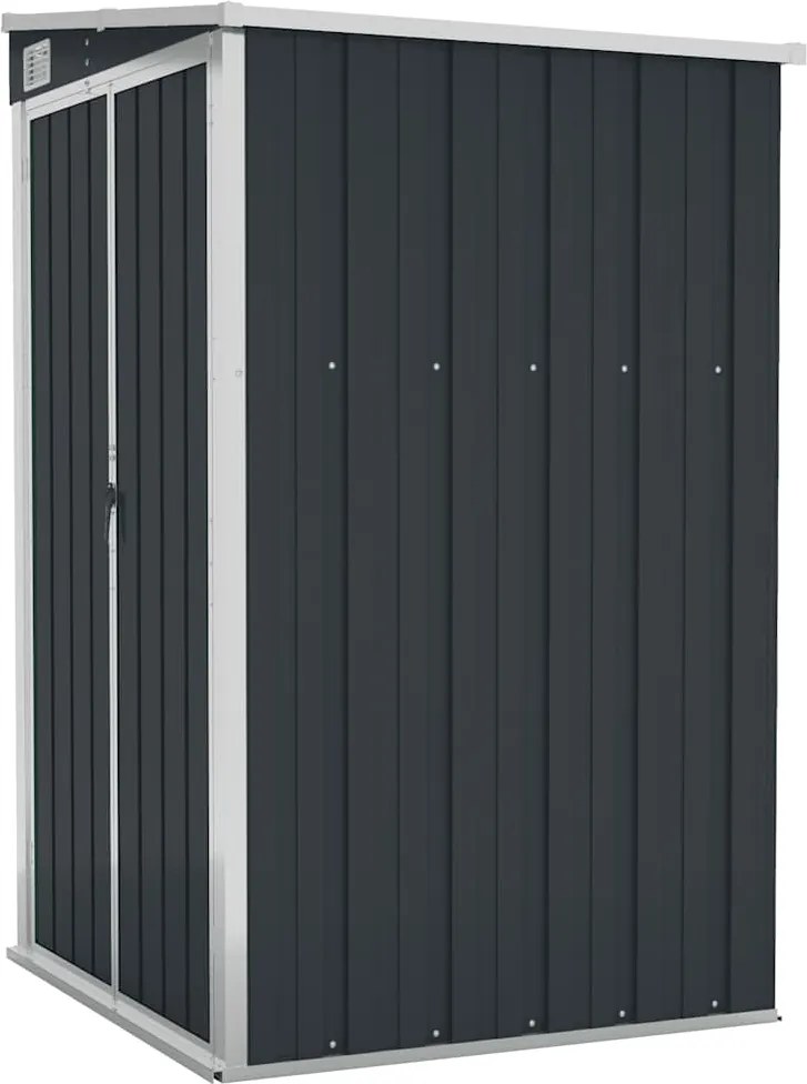 vidaXL antracitszürke acél falhoz erősíthető fészer 118x100x178 cm
