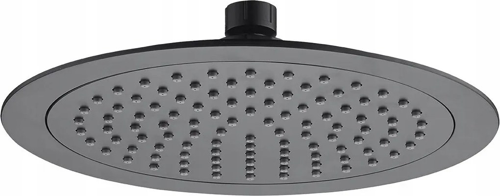 Esővízgyűjtő felső zuhanytálca 24 cm univerzális slim fekete kerek