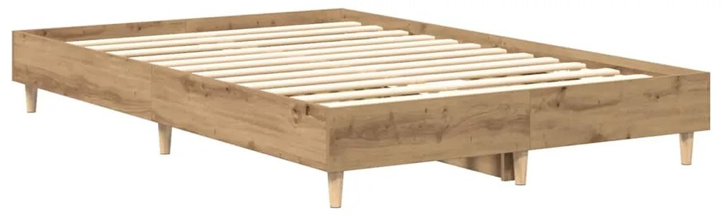 kézműves tölgy szerelt fa ágykeret matrac nélkül 140x190 cm