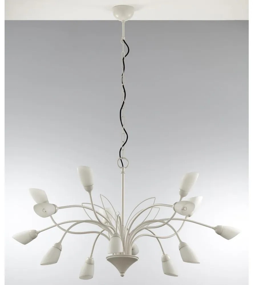 Jupiter 2062 - Láncos csillár GLORIOSA 15xG9/14W/230V krémszínű