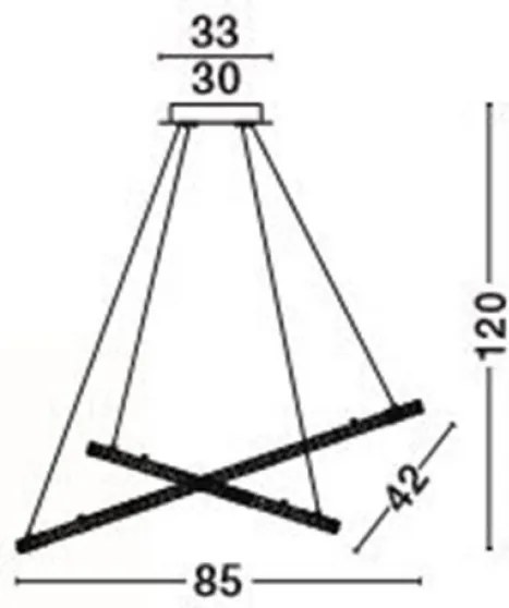 Függeszték Króm CELINE NOVA LUCE 7403002