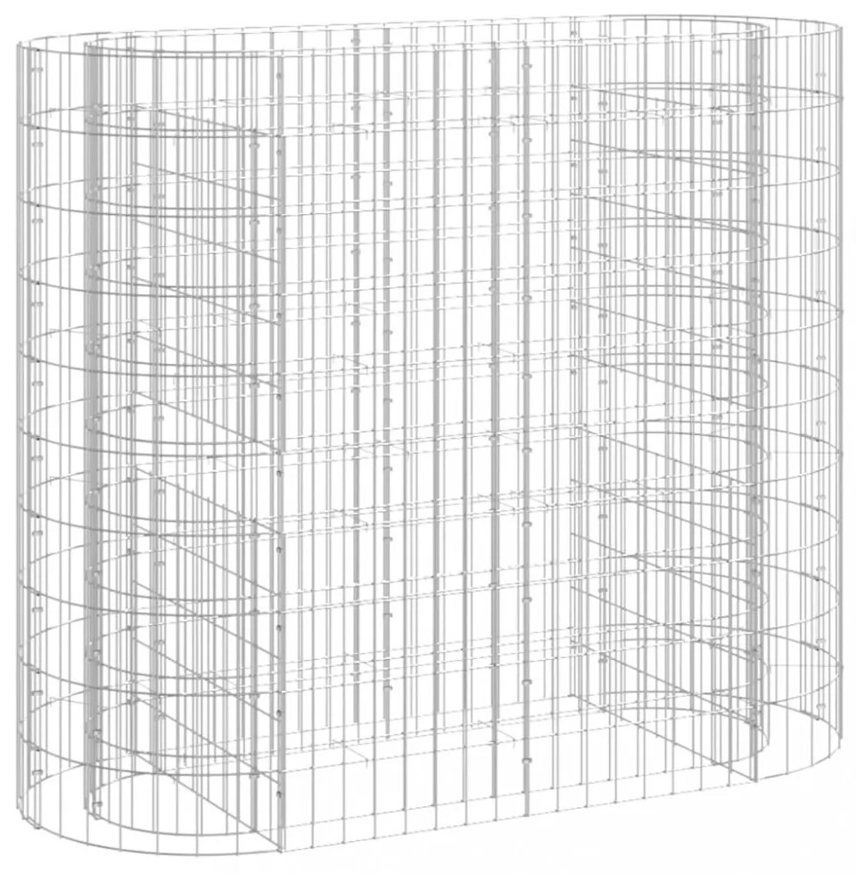 horganyzott vas gabion magaságyás 120x50x100 cm