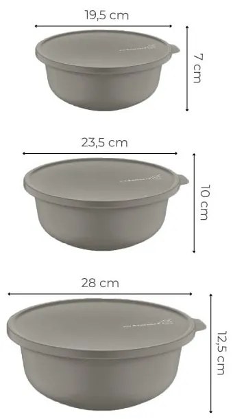 Ételtartó doboz szett 3 db-os – Hermia
