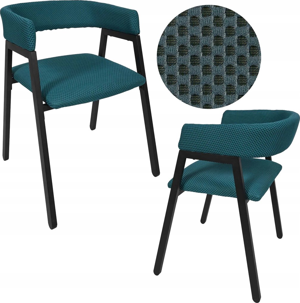 Modern kárpitozott Szék Nesto türkiz étkező nappali Konyha Loft