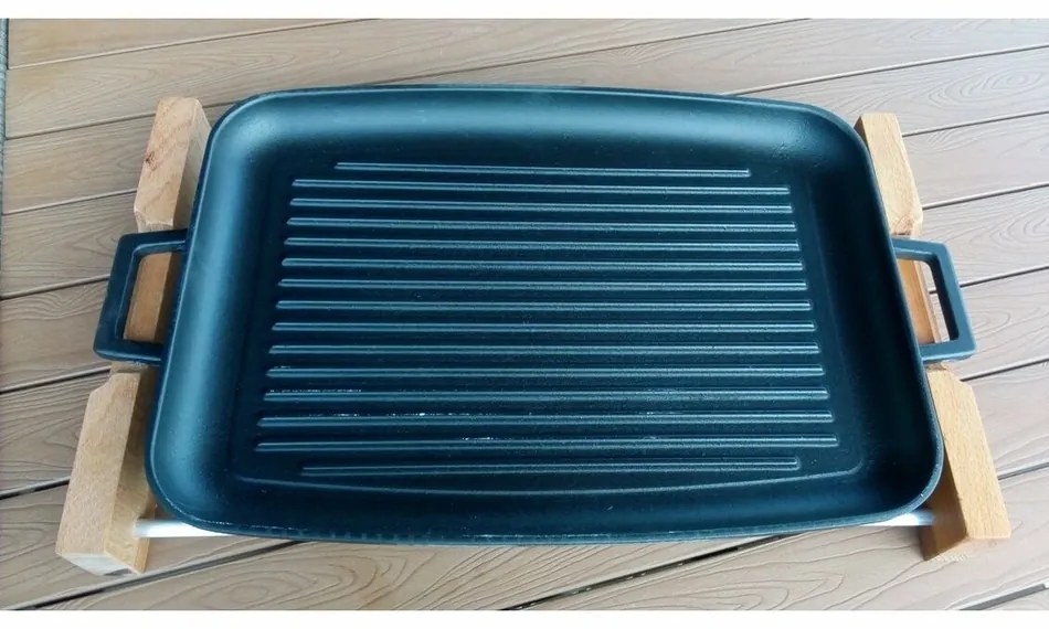 LAVA Metal Öntöttvas grilllap, 31 x 42 cm