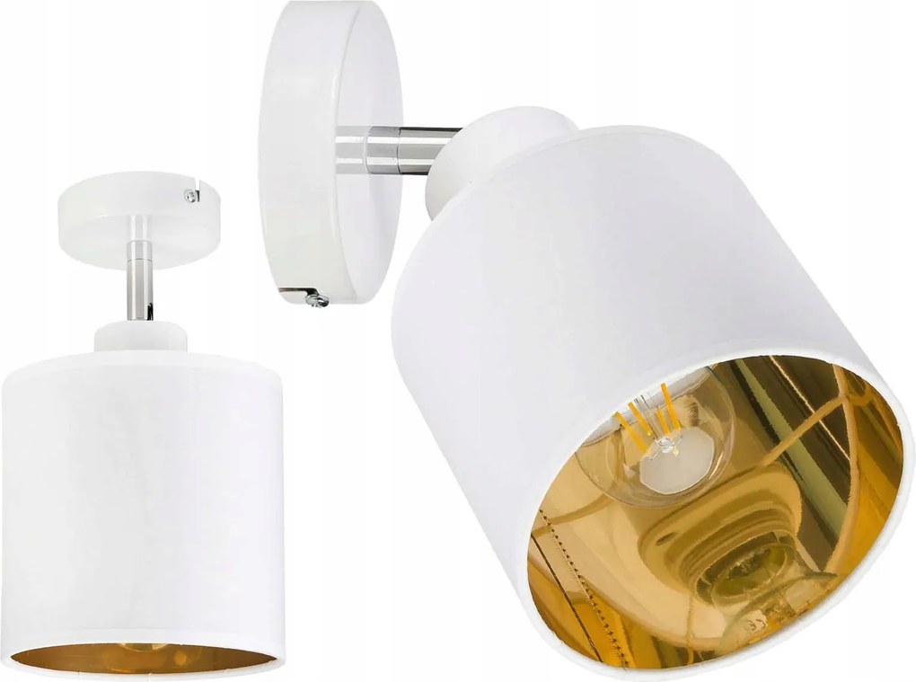 Lámpa Fali lámpa állítható Loft lámpabúra arany