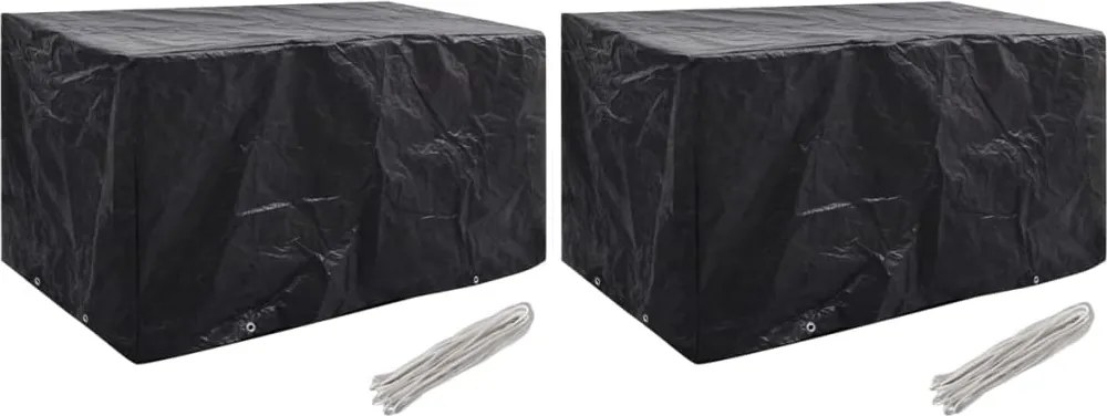 vidaXL 2 db kerti bútor huzat 8 fűzőlyukkal 180 x 70 x 90 cm