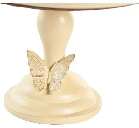 Dekor asztali kínáló tükörrel pillangós 24x22,6x18 cm