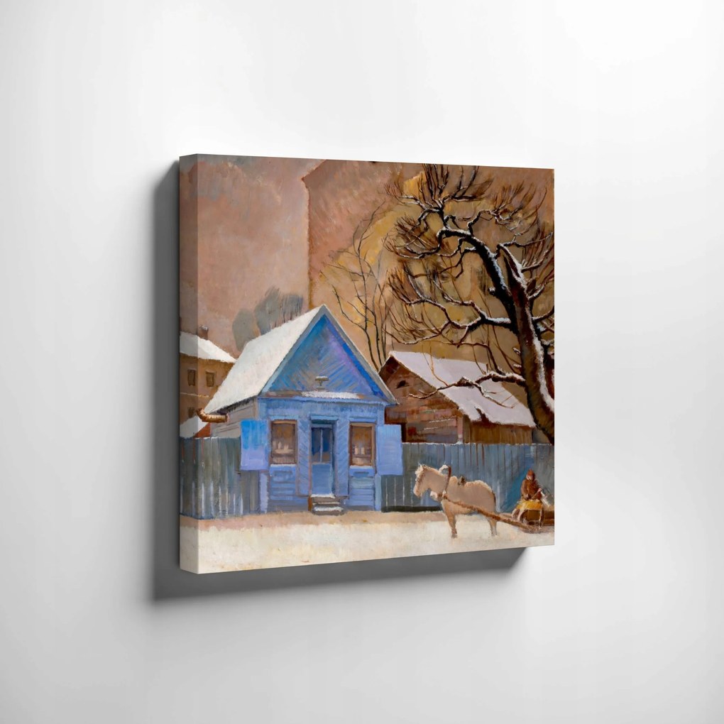Vászonkép "Zöld ház télen ” Michal Rouba 1930méret 50x50cm