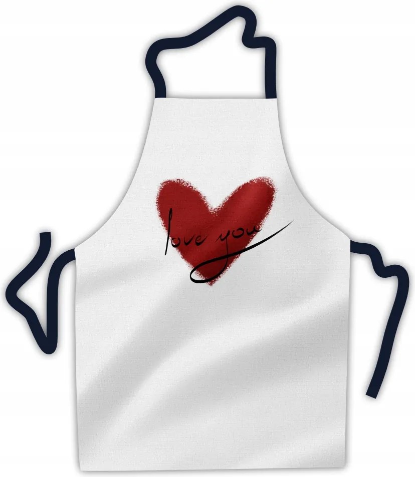 Konyhai Kötény "Love you" Valentin napi ajándék lengyel gyártó