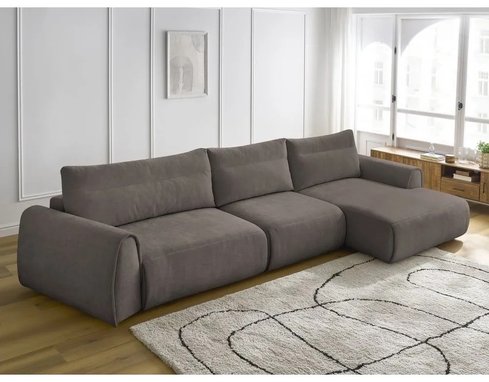 Barna sarokkanapé Aden – Bobochic Paris