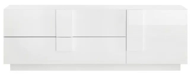 Jupiter 1 ajtós, 2 fiókos tv állvány fehér 182 cm