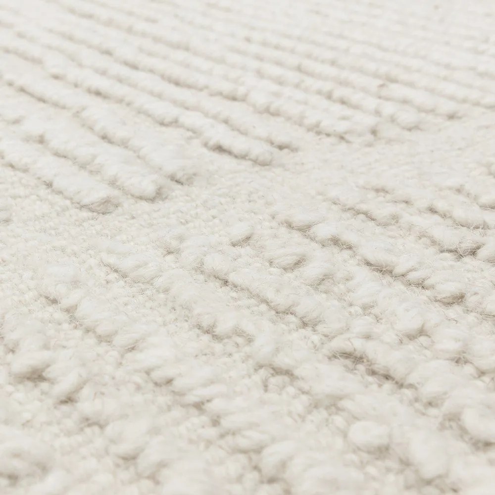 Elefántcsont színű kézi szövésű gyapjú szőnyeg 200x290 cm Zennith Column – Asiatic Carpets