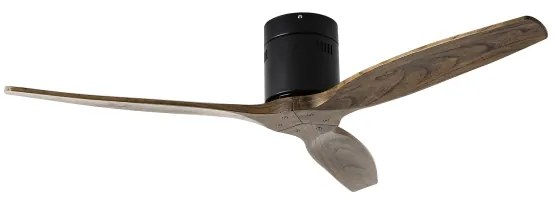 ZEVENTI - Mennyezeti ventilátor SPELLO Wi-Fi Tuya fekete/tölgy + távirányító