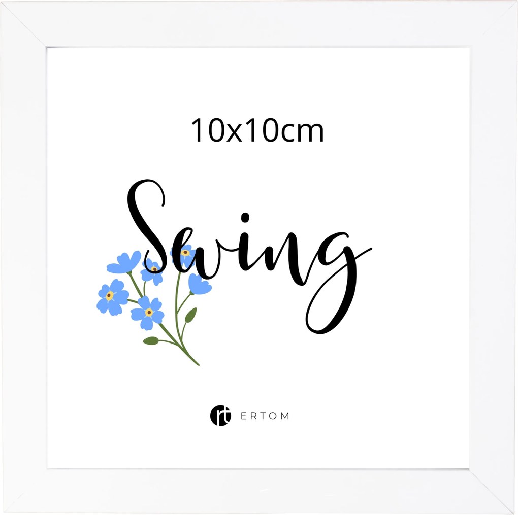 Képkeret 10x10 fehér modern skandináv Mdf