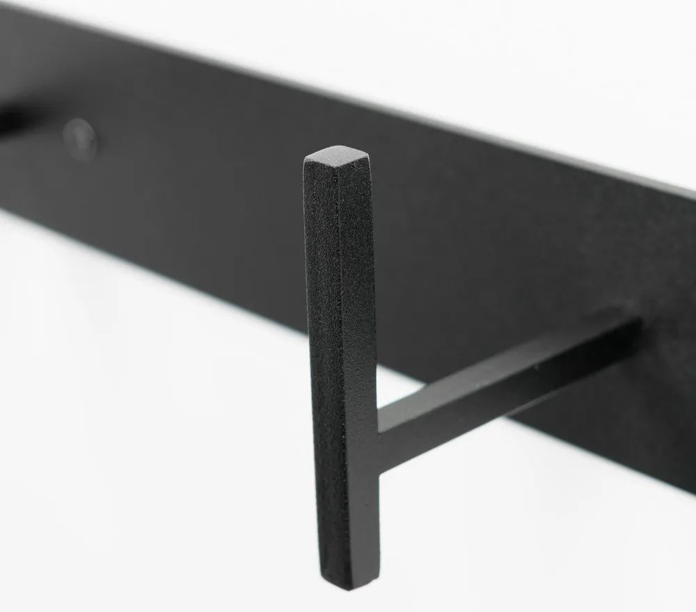 Fekete fém fali fogas 44 cm Chapman – Spinder Design