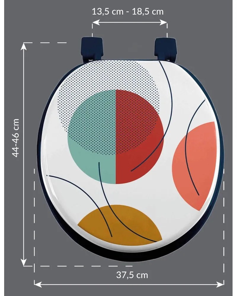 WC-ülőke 37 x 47 Color pop – douceur d'intérieur