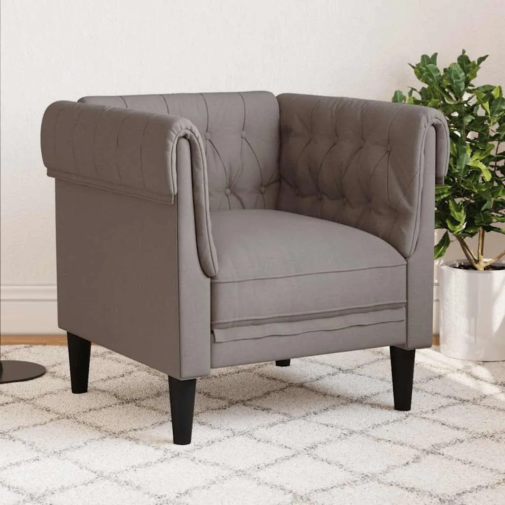 tópszínű szövet Chesterfield kanapé