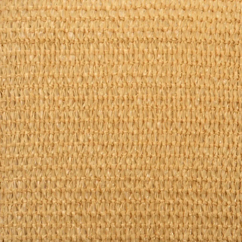 homokszínű négyszögletű HDPE napvitorla 160 g/m² 3x4,5 m
