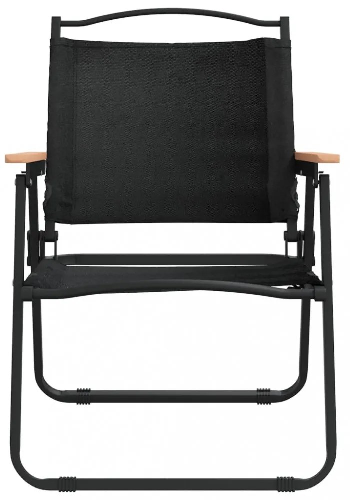 2 db fekete oxford szövet camping szék 54 x 55 x 78 cm