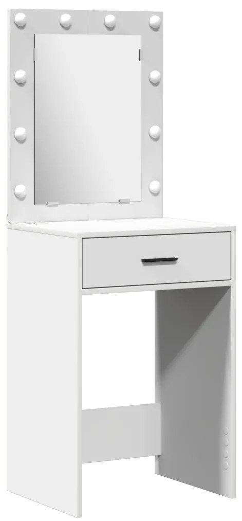 Sminkasztal Készlet 3 pcs Fehér 50 x 41 x 135 cm Faanyag