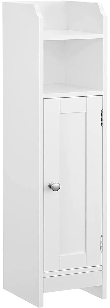 Szabadon álló ajtós szekrény, fehér 20x18x80cm