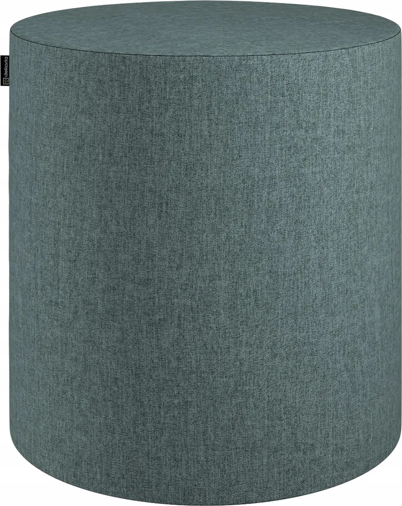 Dekoria Barrel puff szürke zsenília kék