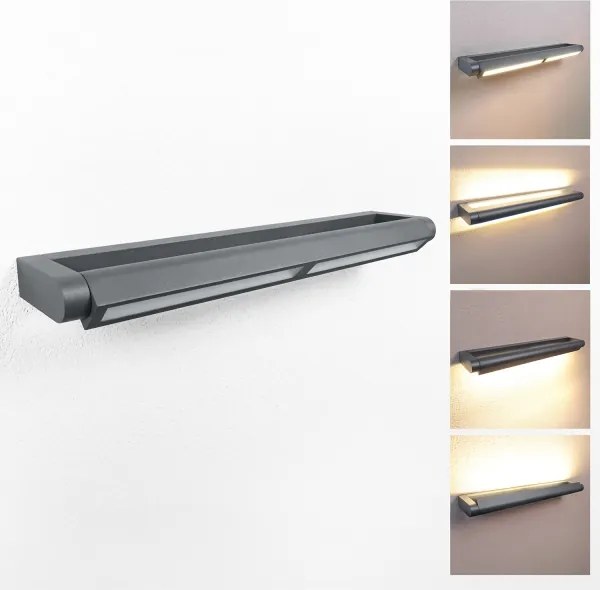 Brilagi - LED kültéri fali lámpatest SALERNO LED/24W/230V 66 cm antracit IP65